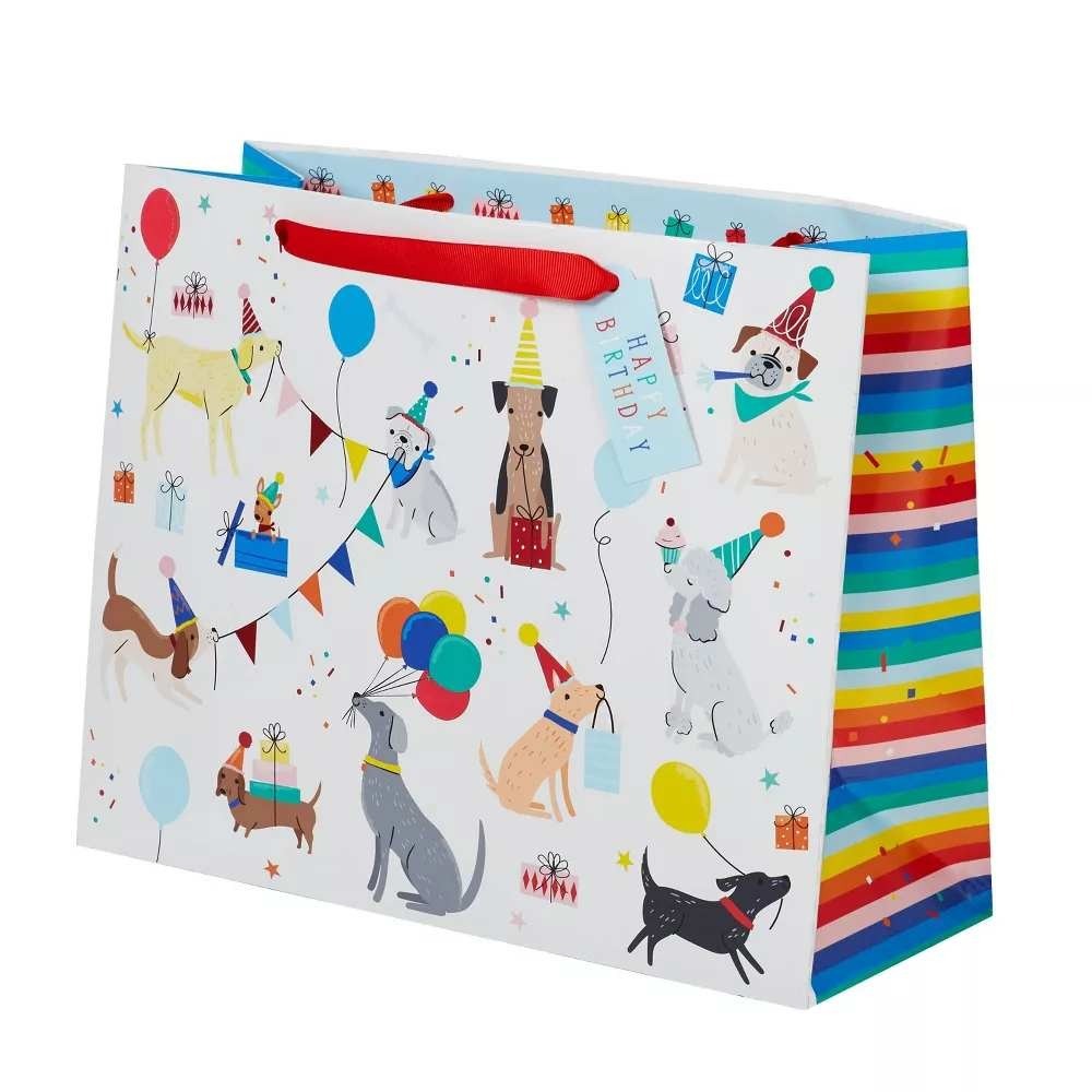 Spritz Dog Birthday Gift Bags Lot of 4 Large Party‎ Bags w Handles Target